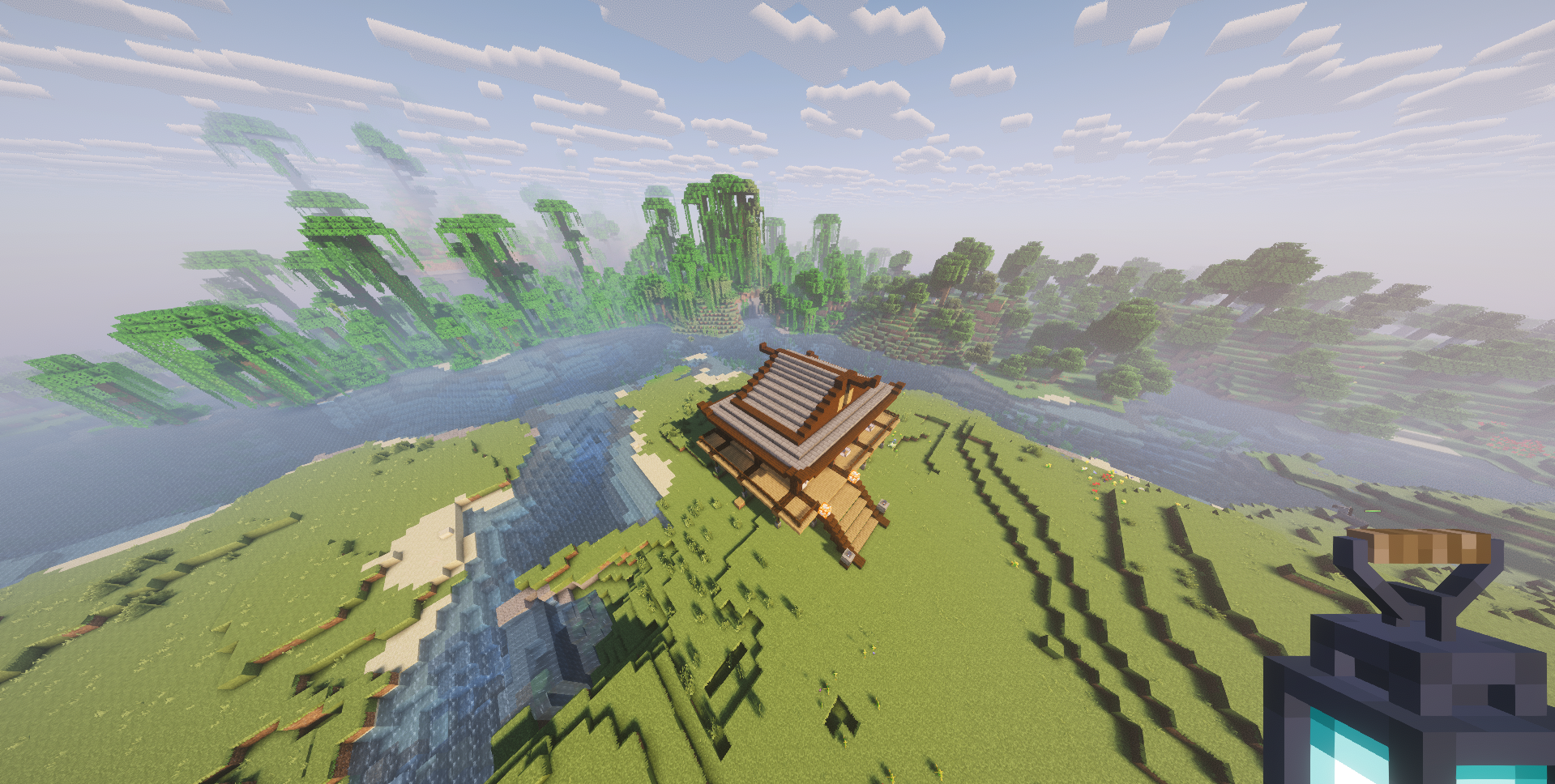 Construction Minecraft de style japonais